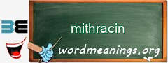 WordMeaning blackboard for mithracin